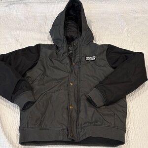 Zoo York Youth Charcoal and Black Puffer Jacket